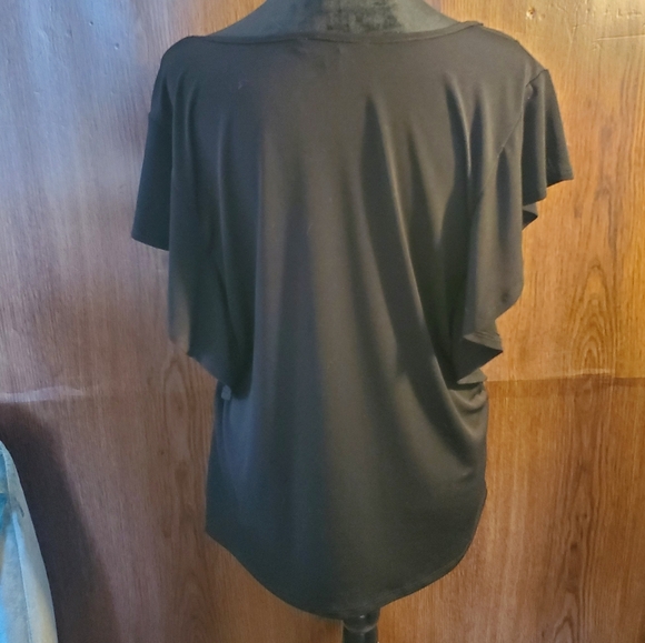 NY Collection Black Blouse - Picture 3 of 4